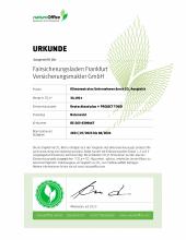 NatureOffice CO2 Kompensation Zertifikat Fairsicherungsladen